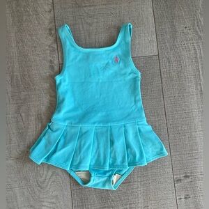 Ralph Lauren Toddler Girl Light Blue Swimsuit Sz: 18 mos